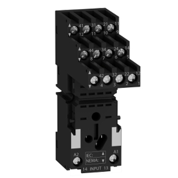 APC RXZE2S114M - Prise pour relais miniatures, 4 broches, contacts séparés