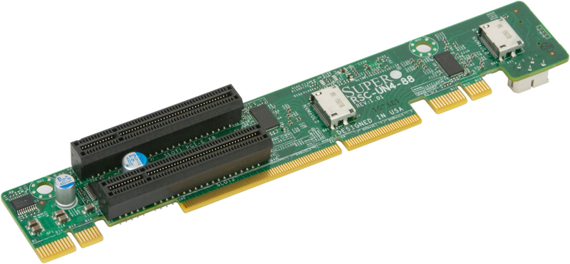 SuperMicro RSC-UN4-88 Carte/adaptateur d'interface PCIe intégré