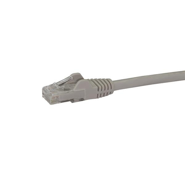 StarTech.com Gigabit Snagless RJ45 UTP Cat6 Patch Cable Cord - Patch-Kabel - RJ-45 (M) - RJ-45 (M) - 50cm - UTP - CAT 6 - glatt - Grau (N6PATC50CMGR) - N6PATC50CMGR
