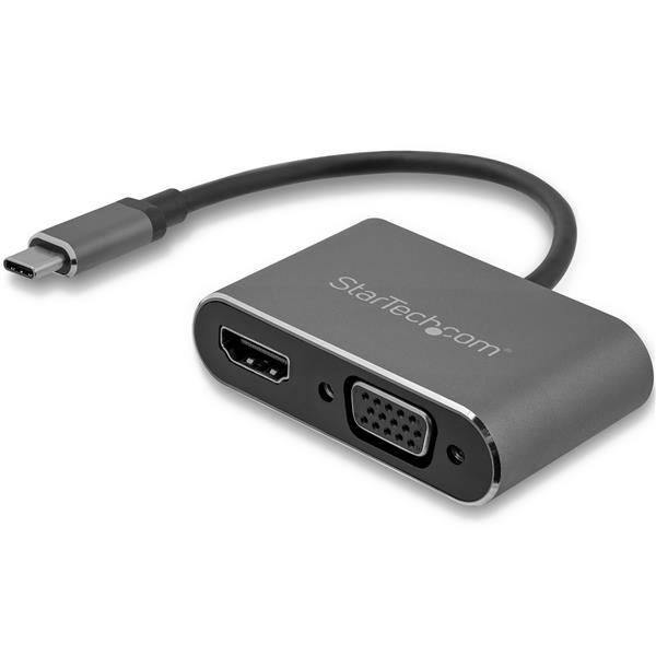 StarTech USB-C to VGA HDMI Adapter 2-in-1 4K - CDP2HDVGA