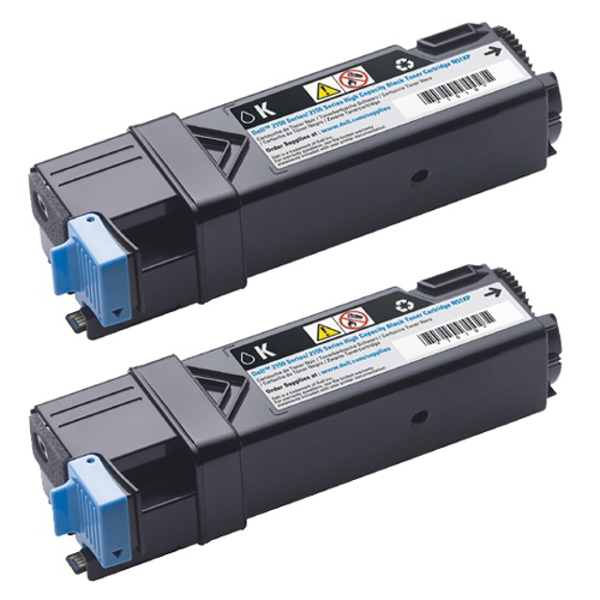 593-11035 2x Toner svart för Color Laser Printer 2150cdn, 2155cn