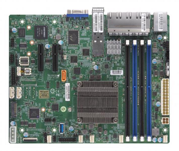 Carte mère SuperMicro A2SDV-4C-LN10PF (Atom C3558 4C1/24T) Simple
