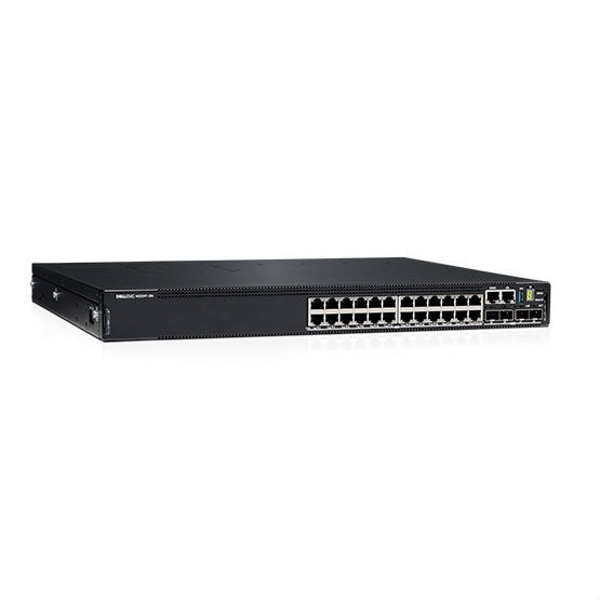 EMC PowerSwitch N3224T-ON - Switch - L3 - managed - 24 x 10/100/1000 + 4 x 10 Gigabit SFP+ + 2 x 100 Gigabit QSFP28 - Luftstrom von vorne nach hinten - an Rack montierbar - CAMPUS Smart Value - 210-ASPF