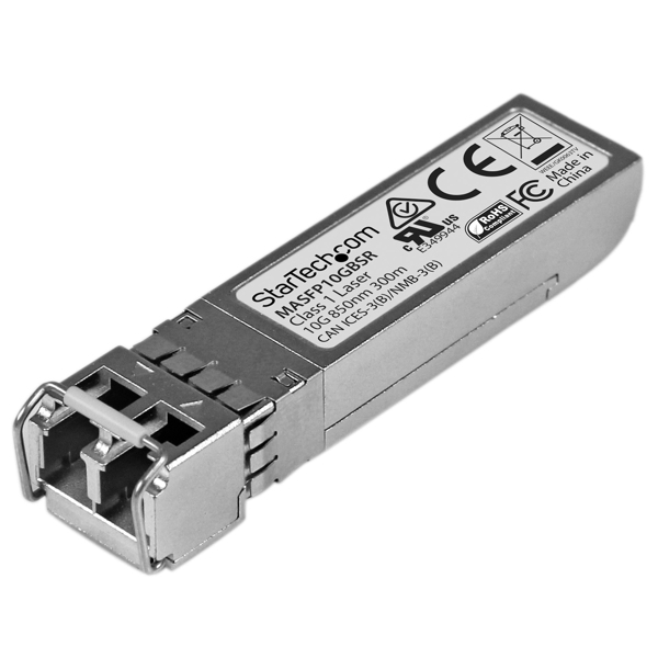 StarTech Cisco Meraki MA-SFP-10GB-SR Compatible SFP+ Transceiver Module - 10GBASE-SR - Fiber optic - 10000 Mbit/s - SFP+ - LC - SR - 300 m - MASFP10GBSR