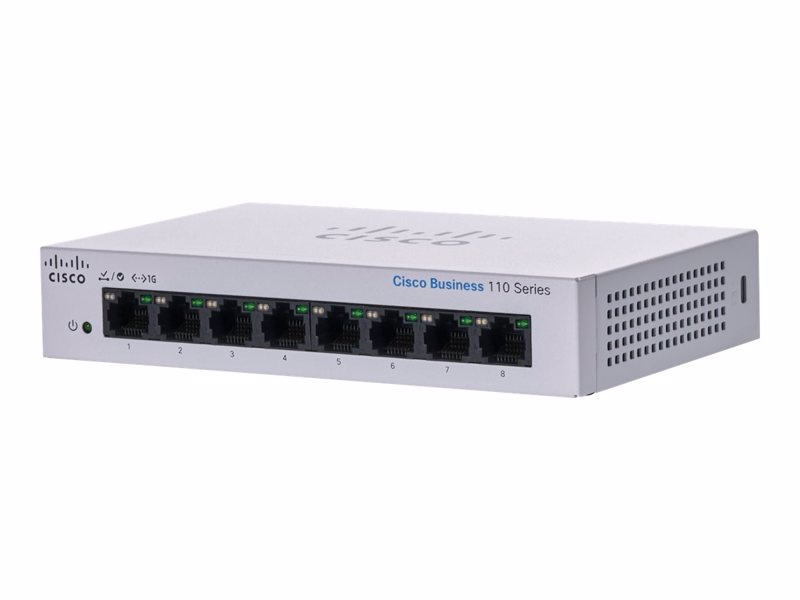Cisco Business 110 Series 110-8T-D Switch - CBS110-8T-D-EU