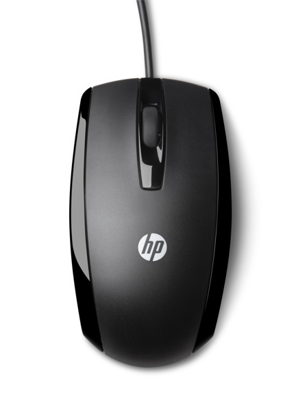 HP X500 Wired Mouse - Optical - USB Type-A - Black - E5E76AA#ABB