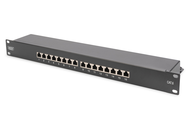 Panneau de brassage blindé DIGITUS DN-91616S-B Cat6 16 ports