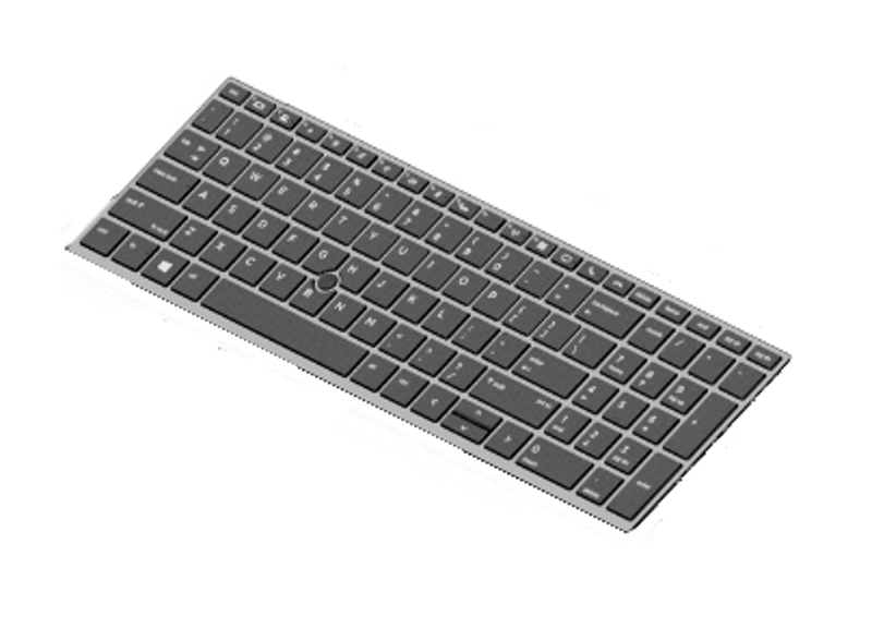 Clavier allemand HP L14367-041 pour HP EliteBook 755 G5
