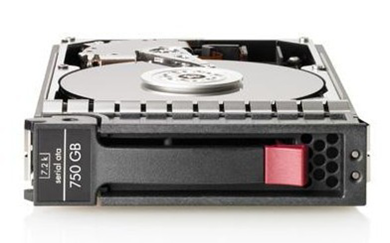 Disque dur HPE 750 Go milieu de gamme 3,5" SATA 3G 7 200 tr/min échangeable à chaud