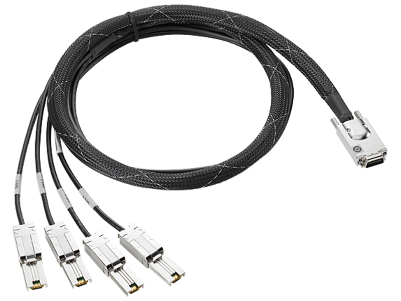 HPE Mini-SAS HD / Dual 2-lane Mini-SAS HD FO 1m - 1 m - Mini-SAS HD - 2 x Mini-SAS HD - HP MSA 1040 - K2Q99A
