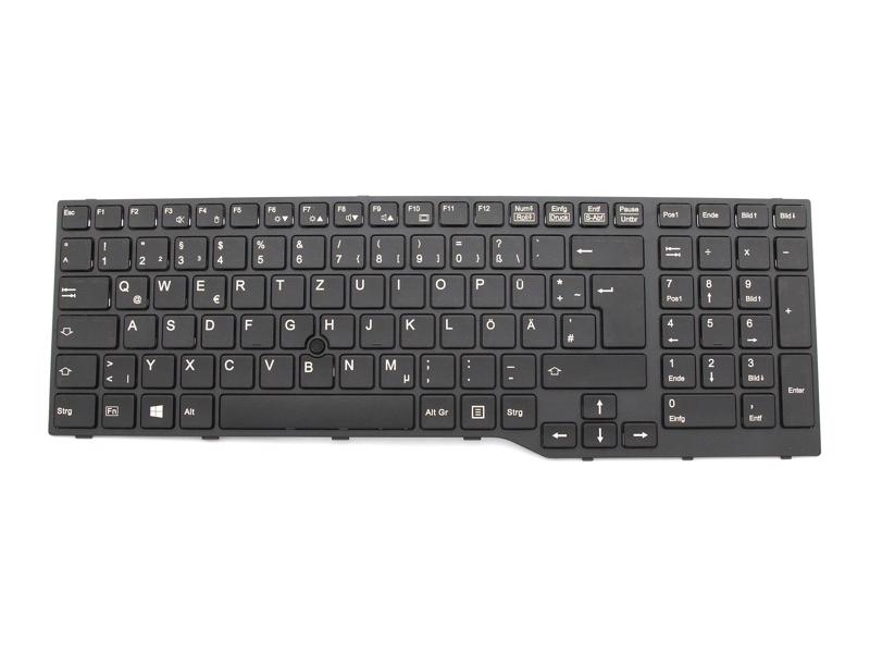 Fujitsu CP670826-01 German Keyboard Matte Mouse-Stick