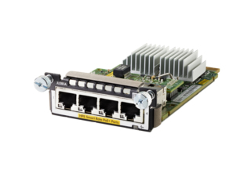 HPE Aruba 3810M/2930M Smart Rate Module Expansionsmodul 1/2.5/5/10GBase-T (PoE+) x 4 - for HPE Aruba 2930M 24, 2930M 48, 3810, 3810M 16, 3810M 24, 3810M 40, 3810M 48 - JL081A
