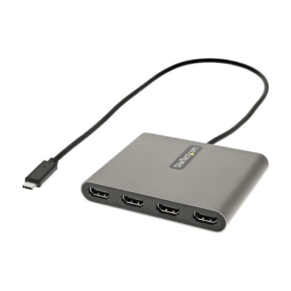 Adaptateur USB C vers 4 HDMI pour carte graphique vidéo externe
