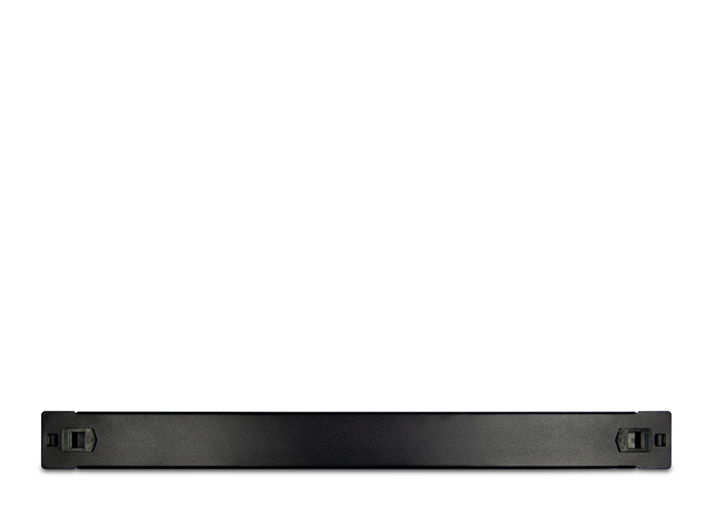 Tôle Inter-Tech - Noir, RAL 9005 - 1U (19")