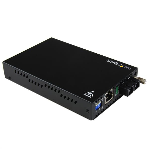 StarTech Gigabit Ethernet Multi Mode Fiber Media Converter SC 550m - 1000 Mbps - 2000 Mbit/s - Gigabit Ethernet - Full - Half - SC - Wired - 550 m - ET91000SC2