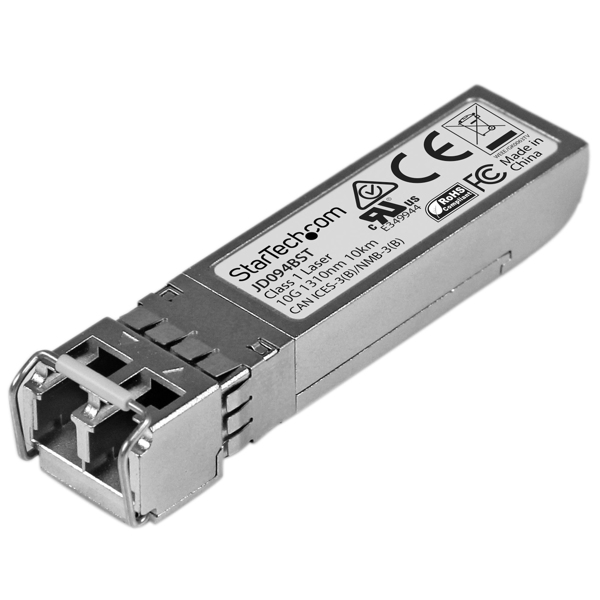 StarTech HP JD094B compatible SFP+ - 10 Gigabit Fiber 10GBase-LR SFP+ Transceiver Module - SM LC - 10km - 1310nm - SFP+ transceiver module - 10 GigE - JD094BST
