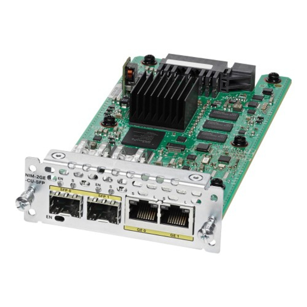 Cisco NIM-2GE-CU-SFP=NEW (2-port GE WAN NIM, dual-mode RJ45 & SFP ) - NIM-2GE-CU-SFP