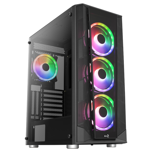Tour midi AeroCool Prism V3 RGB, panneaux en verre
