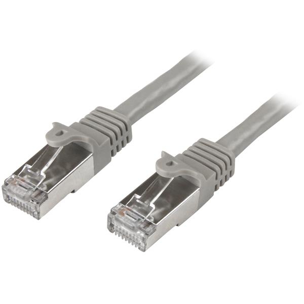 StarTech Cat6 Patch Cable - Shielded (SFTP) - 2m - Gray - 2 m - Cat6 - SF/UTP (S-FTP) - RJ-45 - RJ-45 - Gray - N6SPAT2MGR