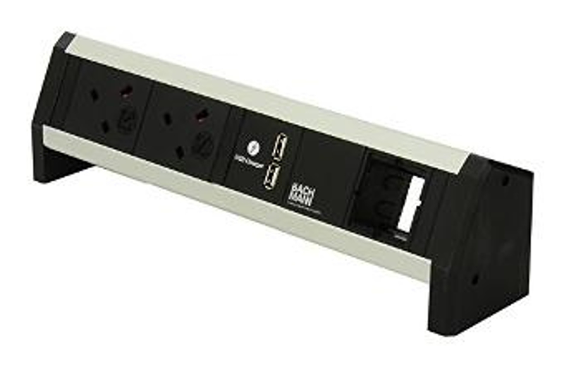 Bachmann Steckdoseneinheit DESK 2xUK 3,15A 1xUSB Charger 1x