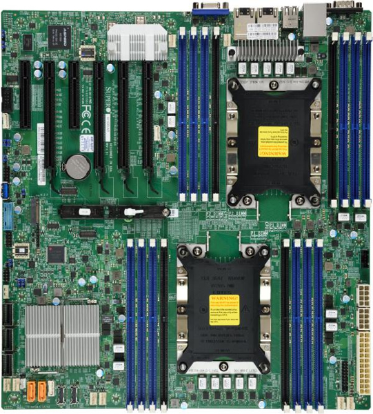 Supermicro X11DPI-NT - Intel - 10,4 GT/s - 205 W - DDR4-SDRAM - 2048 GB - 1,2 V - MBD-X11DPI-NT-B