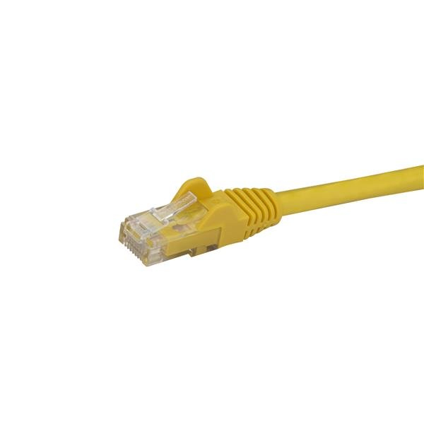 StarTech.com Gigabit Snagless RJ45 UTP Cat6 Patch Cable Cord - Patch-Kabel - RJ-45 (M) - RJ-45 (M) - 3,0m - UTP - CAT 6 - glatt - Gelb (N6PATC3MYL) - N6PATC3MYL