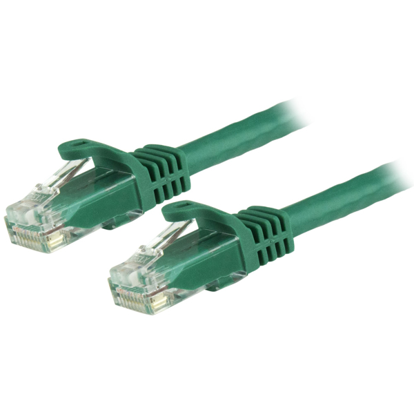 StarTech 15m Cat6 Snagless UTP Network Cable Green - N6PATC15MGN