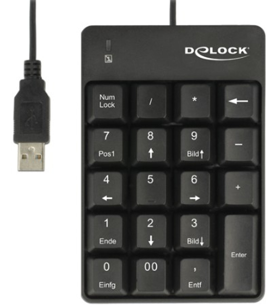 Delock 12481 Numeric Keyboard USB Universal - 12481