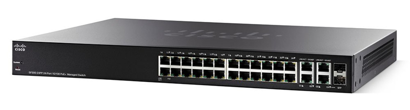 Cisco SF350-24P Managed L2/L3 Fast Ethernet PoE Switch