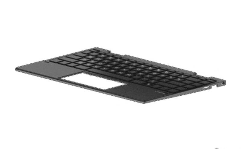 Clavier HP L94518-041 avec boîtier supérieur DE noir rétroéclairé