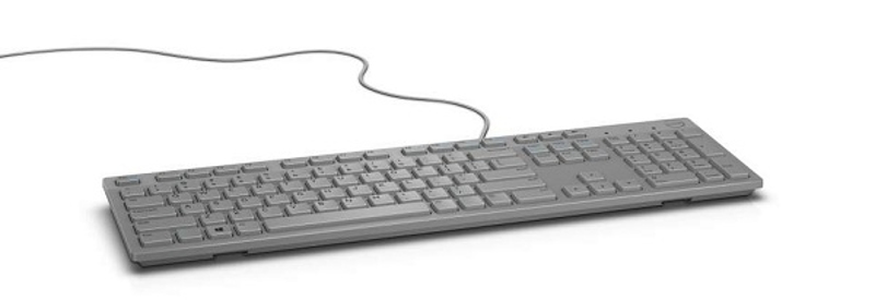 Dell KB216 - Standard - Wired - USB - AZERTY - Grey