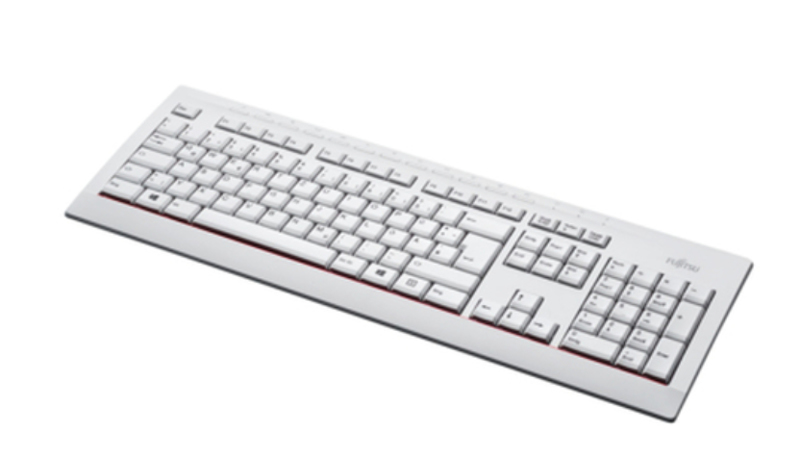 Fujitsu KEYBOARD KB521 STANDARD TASTATUR PERSIAN AND ENGLISH FARSI LAYOUT MARBLE GREY 1.8M
