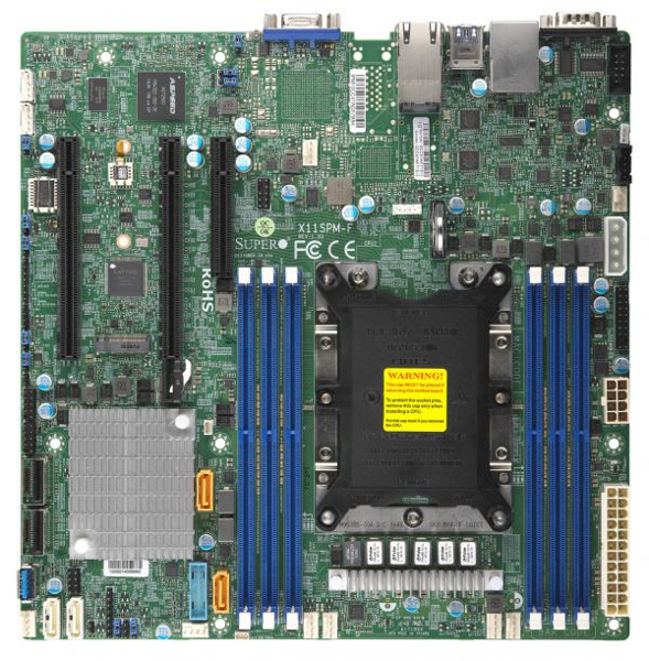 SuperMicro X11SPM-F - Motherboard - Micro-ATX - Socket P - C621 - MBD-X11SPM-F-O