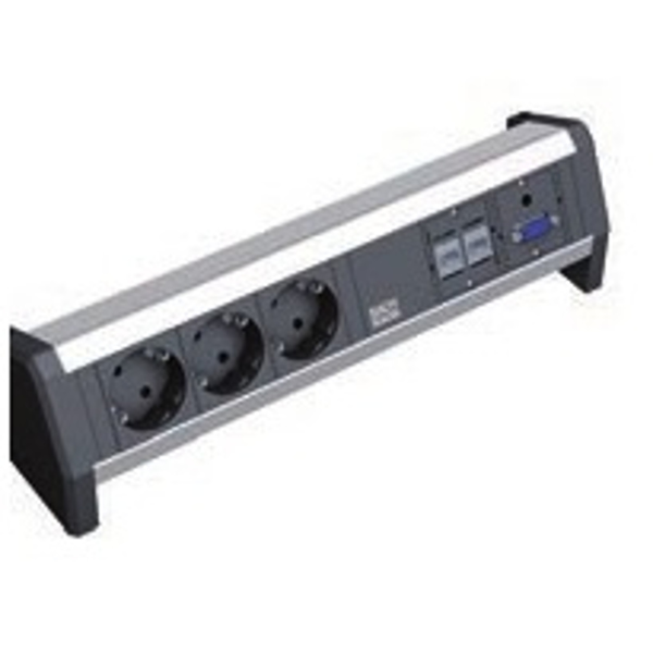 Bachmann DESK - power strip - output contacts: 3 (CEE 7/4) - 339.1005