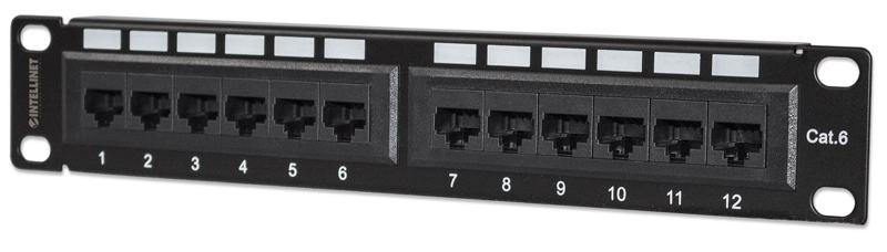 Patch Panel - Rackmonterbar - RJ-45 X 12 - 720748