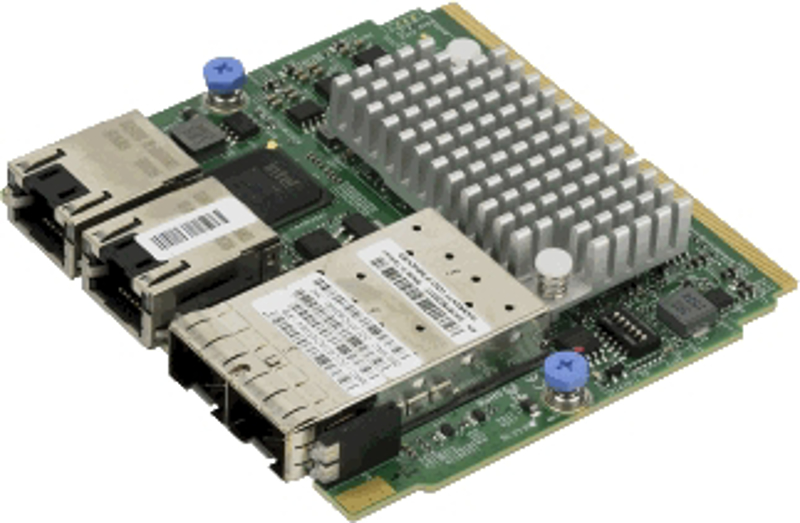 SuperMicro SIOM 2-port 25GbE SFP28 Broadcom BCM57414 and 2-port GbE RJ4 - AOC-MH25G-B2S2GM-O