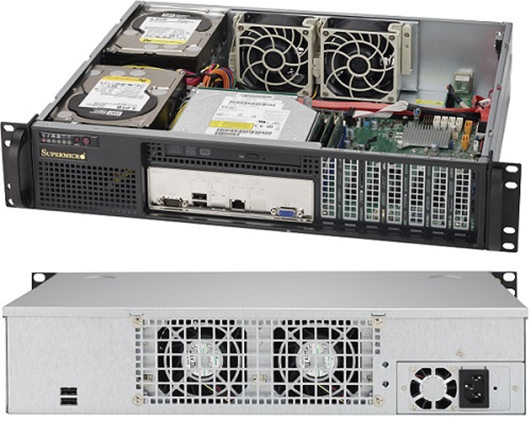 SuperMicro SC523 L-505B - Rack - 2U - ATX 500 Watt - (CSE-523L-505B)