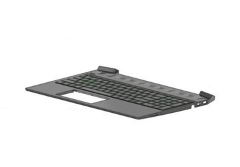 Clavier HP L72597-041 avec boîtier supérieur DE noir rétroéclairé