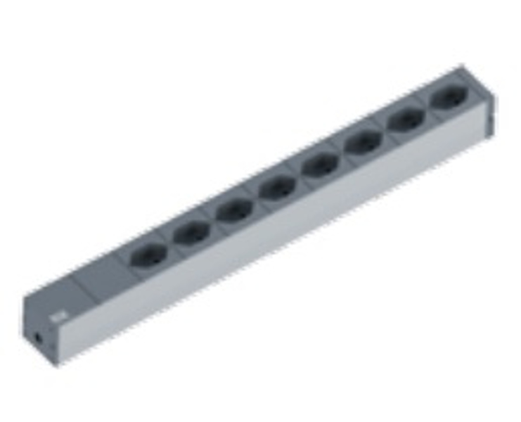 Bachmann 19" IT Basic - Basic - 1U - 8 prises AC - Type J - 3 m
