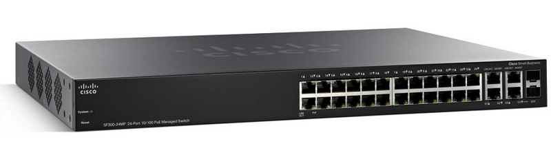 Cisco SF300-24MP 24-port 10/100 Max PoE Managed Switch