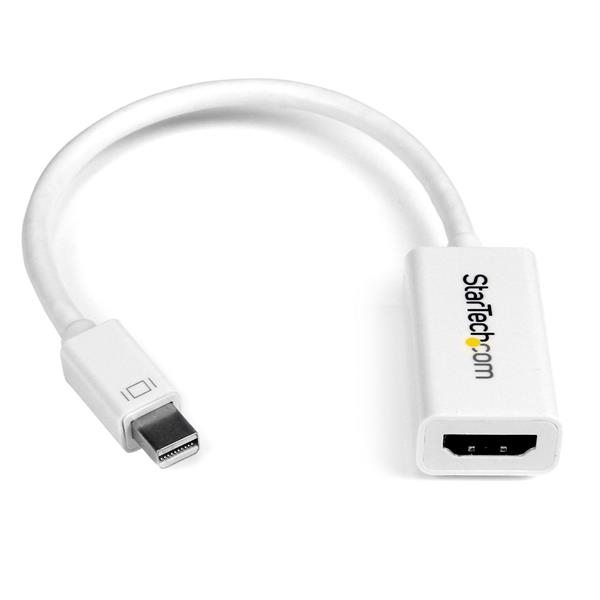 StarTech Mini DisplayPort to HDMI 4k @ 30Hz adapter for UltraBook- mDP 1.2 to HDMI converter - video converter - DisplayPort - white - for Apple MacBook Air, MacBook Pro (MDP2HD4KSW) - MDP2HD4KSW