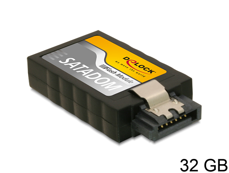 Delock Flash module vertical - SSD - 32 GB - internal - SATA 6 Gb/s (54656) - 54656