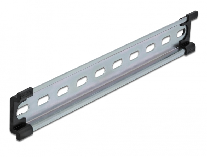 Delock 66188 - Rail DIN 35 x 7,5 mm (10") en acier perforé