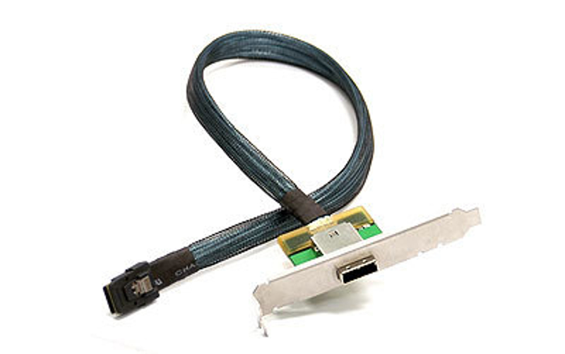 Supermicro IPASS / IPASS - iSCSI - SAS - Low-profile - Nickel - Server - 0.61 m - CBL-0167L-LP