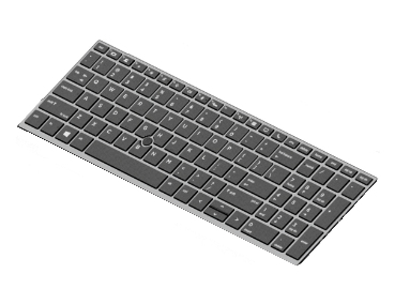 Clavier HP rétroéclairé avec protection de confidentialité (15 pouces, Royaume-Uni)