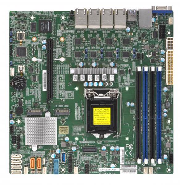 Supermicro X11SCM-LN8F - Carte mère - micro ATX - Carte mère - Intel Socket 1151 (Core i)