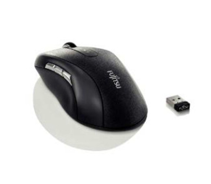 Fujitsu WI960 - Maus - for Rechtshänder - optisch - 10 Tasten - kabellos - 2.4 GHz - kabelloser Empfänger (USB)
