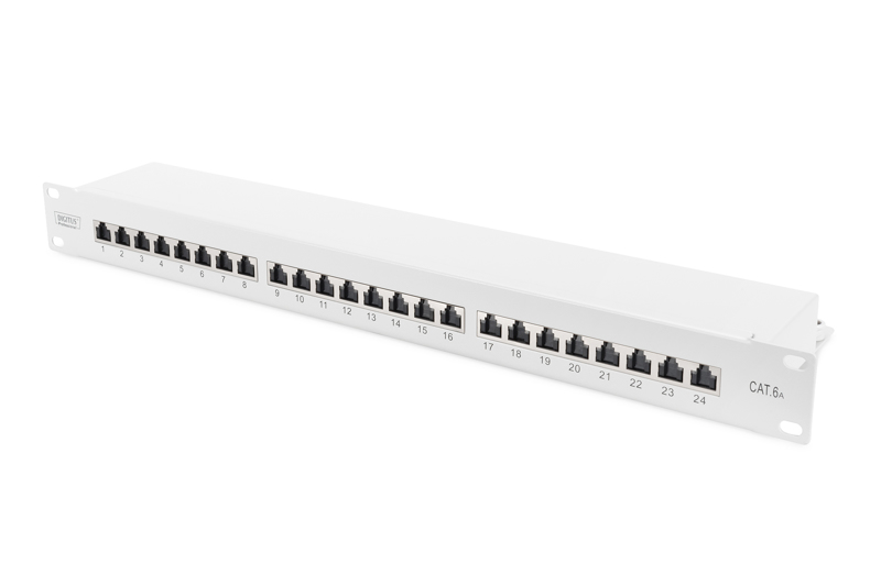 DIGITUS CAT6A patchpanel 24-portar - DN-91624S-EA