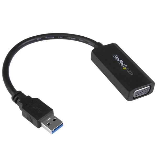StarTech USB3.0 to VGA Adapter / Converter - 1920x1200 - External Video Adapter - 512MB DDR2 - SuperSpeed ​​USB3.0 - D-Sub - Black (USB32VGAV) - USB32VGAV