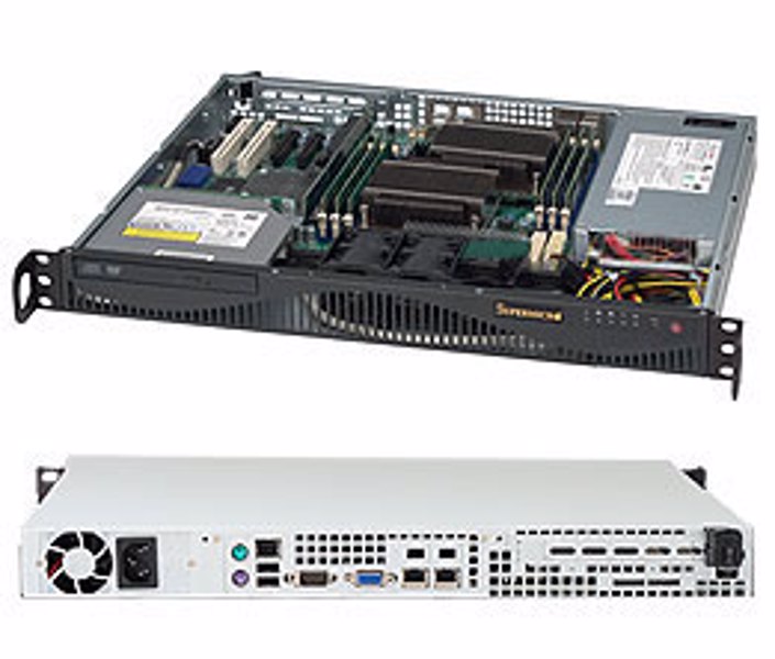 SuperMicro SC512 F-350B1 - Rack - 1U - ATX 350 Watt - CSE-512F-350B1